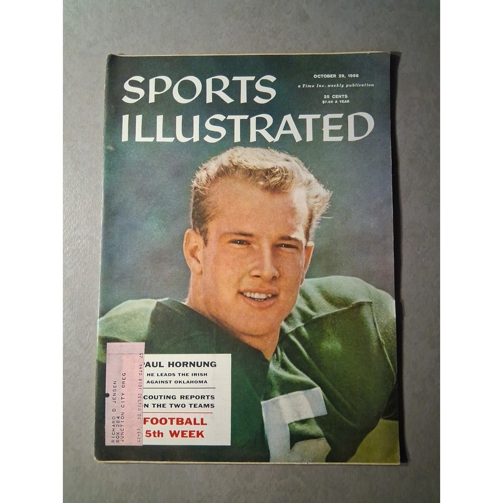 Vintage Sports Illustrated Magazine October 29, 1956